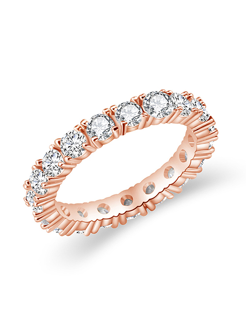 Fashion Rose Gold Diamond Ring