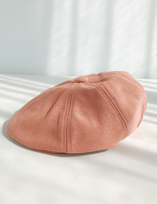 Fashion Cotton And Linen Cap Brick Red Cotton And Linen Thin Beret