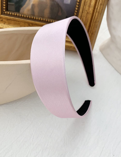 Fashion Light Pink-satin Imitation Satin Wide-brimmed Headband