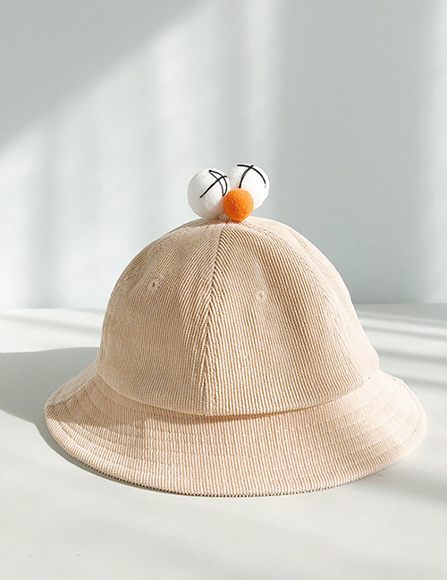 Fashion Xx Eyecup Cap Beige Corduroy Parent Fisherman Hat (children)