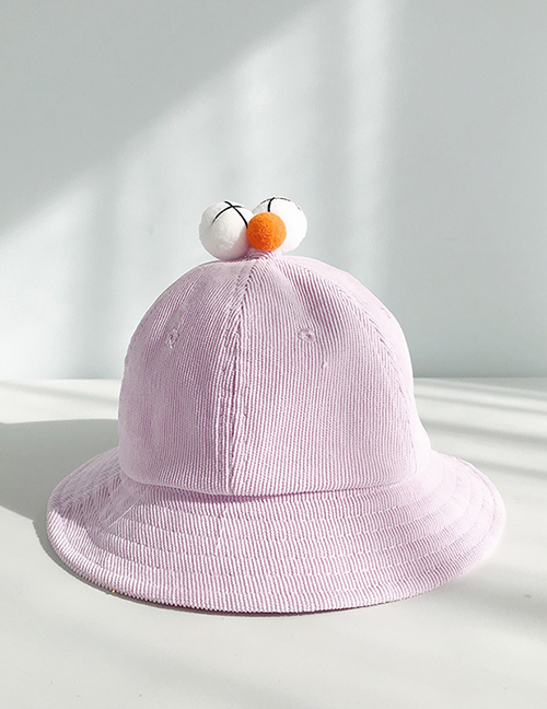 Fashion Xx Eyecup Cap Purple Corduroy Parent Fisherman Hat (children)