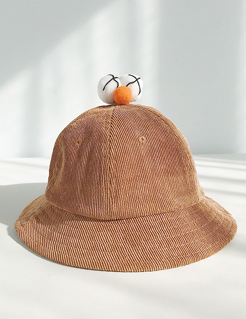 Fashion Xx Eyecup Cap Coffee Corduroy Parent Fisherman Hat (children)