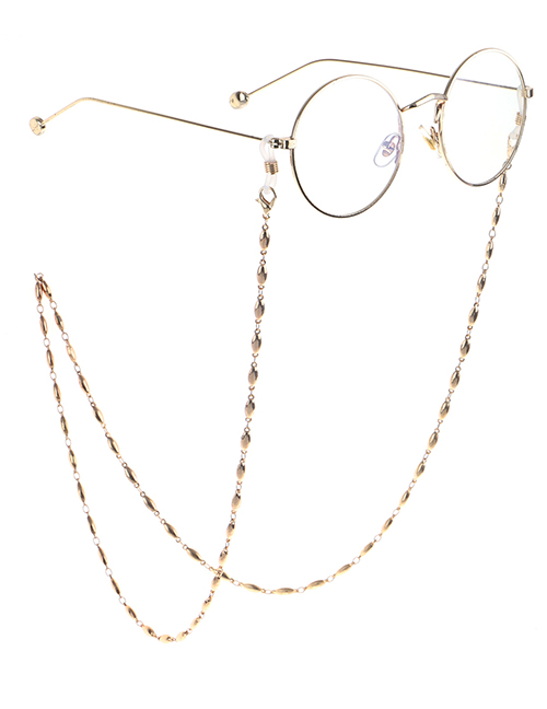 Fashion Gold Oval Bead Chain Glasses Chain