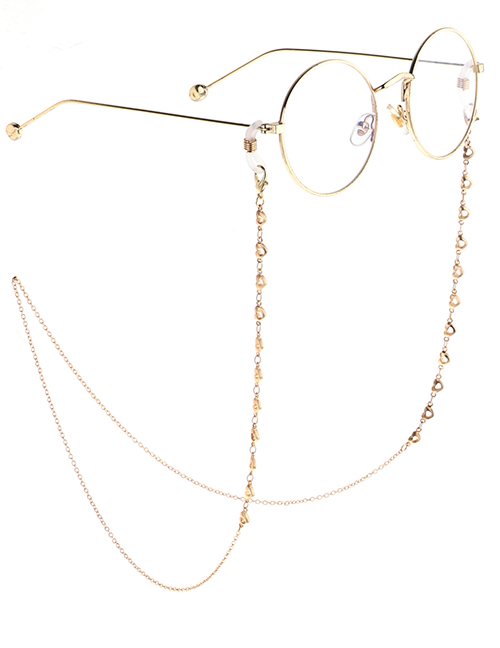 Fashion Gold Chain Gold Hollow Heart Chain Glasses Chain