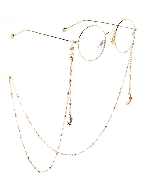 Fashion Gold Meteor Clip Metal Chain Glasses Chain