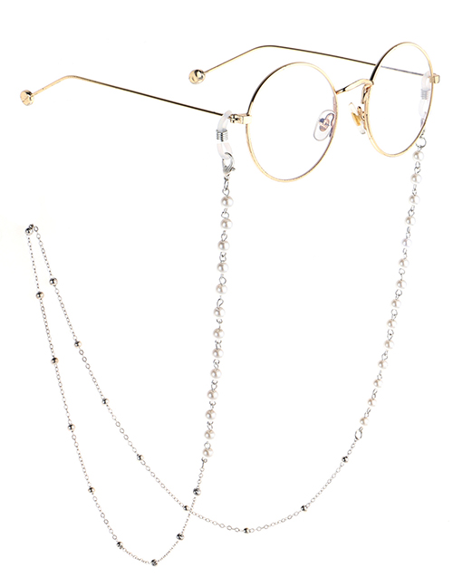 Fashion Silver Pearl Chain Beads Not Faded Glasses Chain