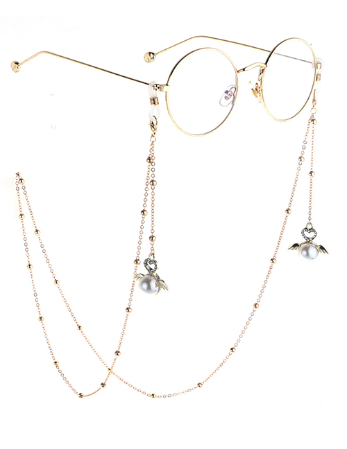 Fashion Gold Diamond Angel Clip Metal Chain Glasses Chain
