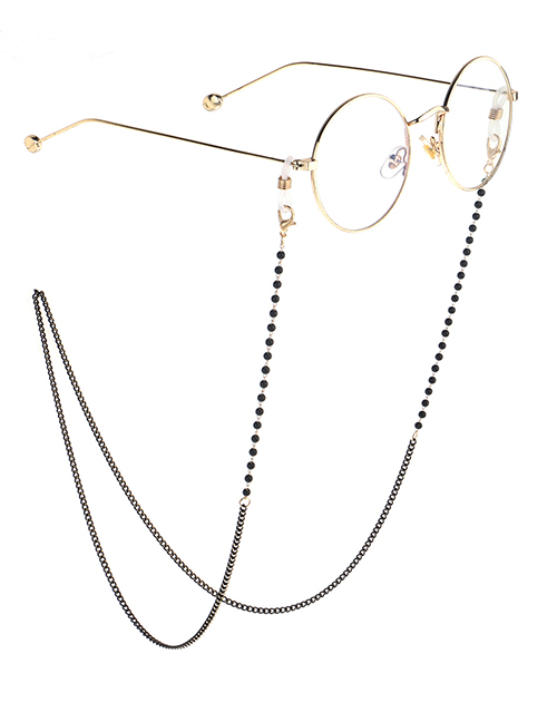 Fashion Black Chain Black Pearl Glasses Chain