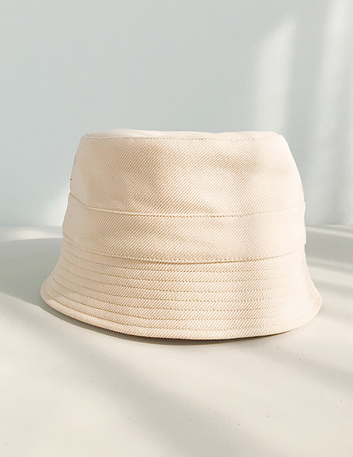 Fashion Fine Corduroy Bucket Cap Beige Short Fisherman Hat