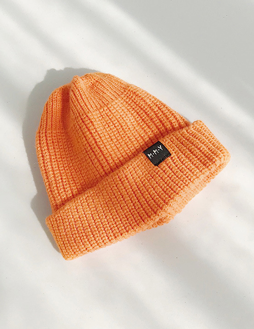 Fashion Mmy Orange Cloth Standard Children's Wool Cap