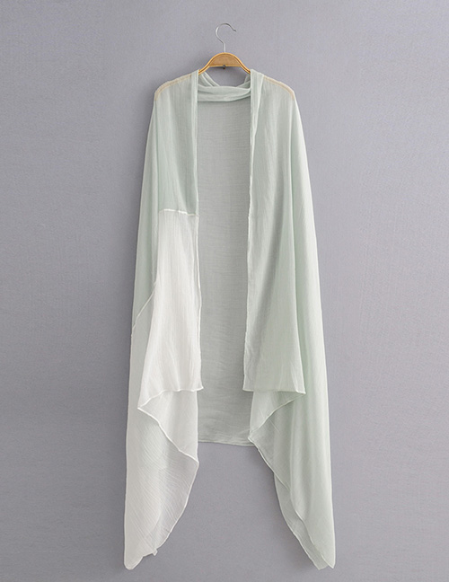 Light Green Cotton Color Matching Scarves Scarf Shawl