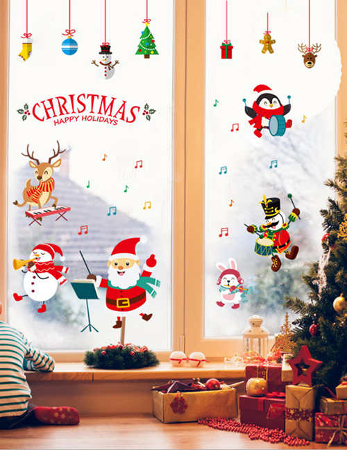 Fashion Color Hm92016ds Christmas Concert Pvc Wall Stickers