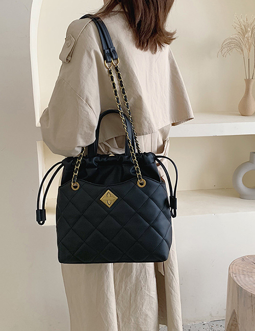 Fashion Black Grids Pattern Bags