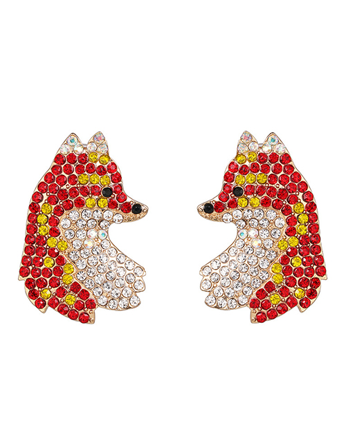 Fashion Red Fox Red Earrings
