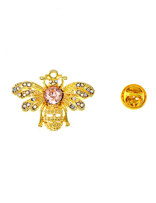 Fashion Gold Diamond-studded Brooch