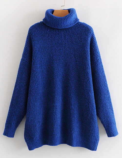 Fashion Sapphire Turtleneck Sweater