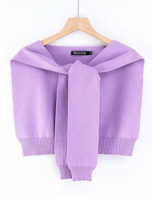 Fashion Purple Single-piece Lace Vest