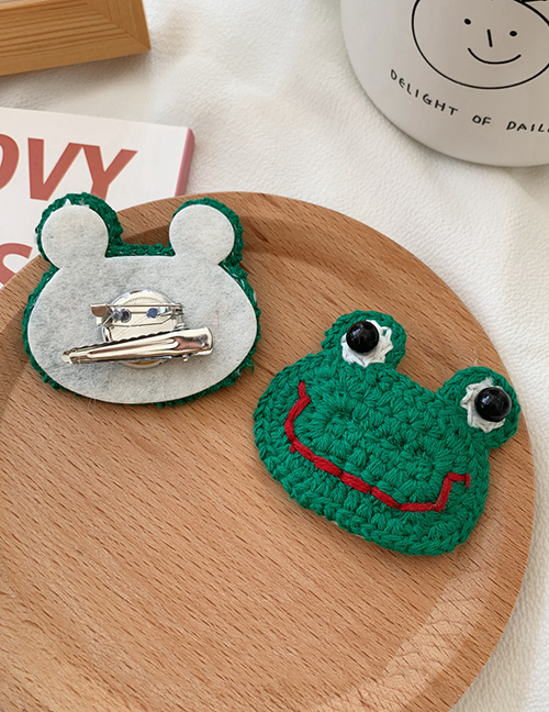 Fashion Frog-brooch Clip Wool Cartoon Bb Clip