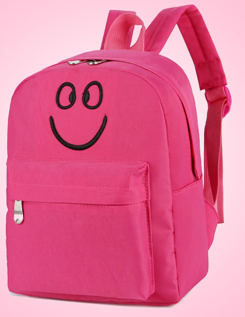 Fashion Pink Canvas Smiley Shoulder Bag
