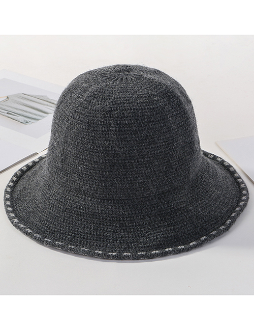 Fashion Dark Gray Lace Knit Hat