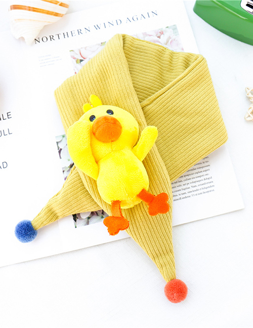 Fashion Yellow Duckling Triangle Scarf Baby Scarf