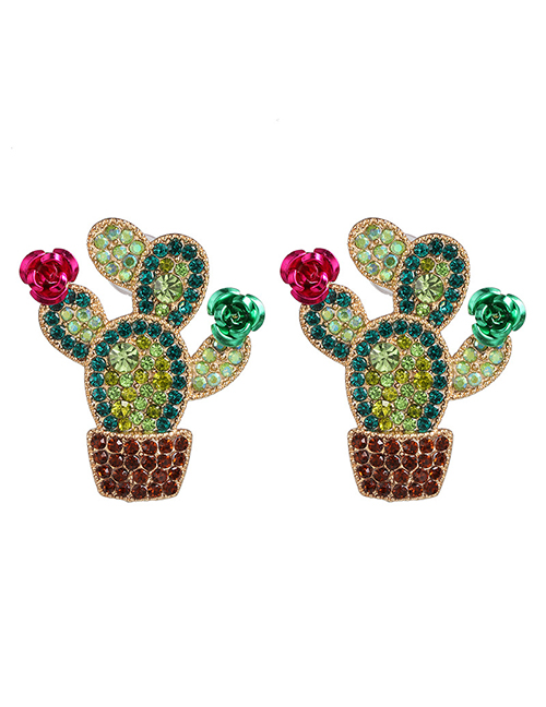 Fashion Color Cactus Earrings