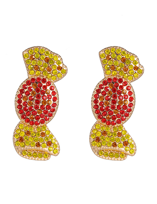 Fashion Red Vegetable Candy Stud Earrings