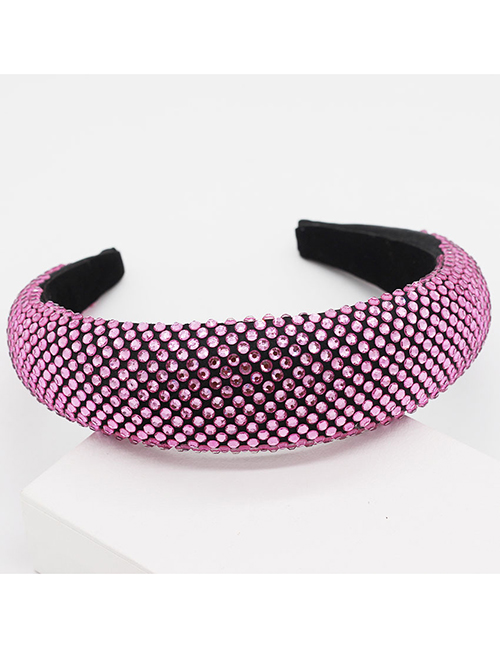 Fashion Purple Full Diamond Sponge Headband