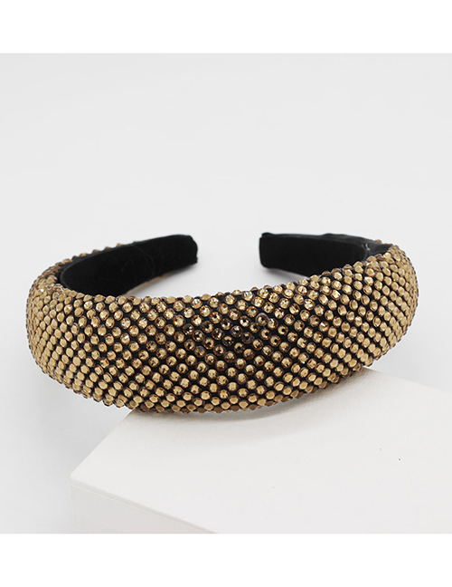 Fashion Gold Full Diamond Sponge Headband