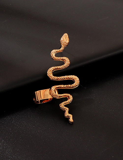 Fashion Gold Metal Snake Earrings