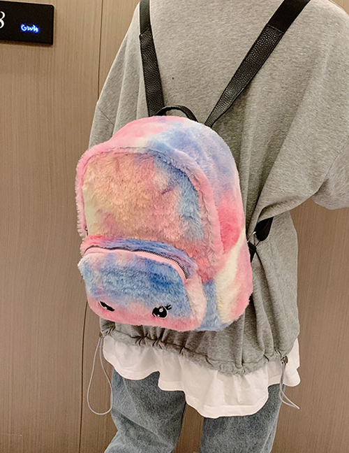 Fashion Rainbow Figure 1 Cartoon Plush Backpack