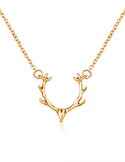 Fashion Gold Elk Necklace