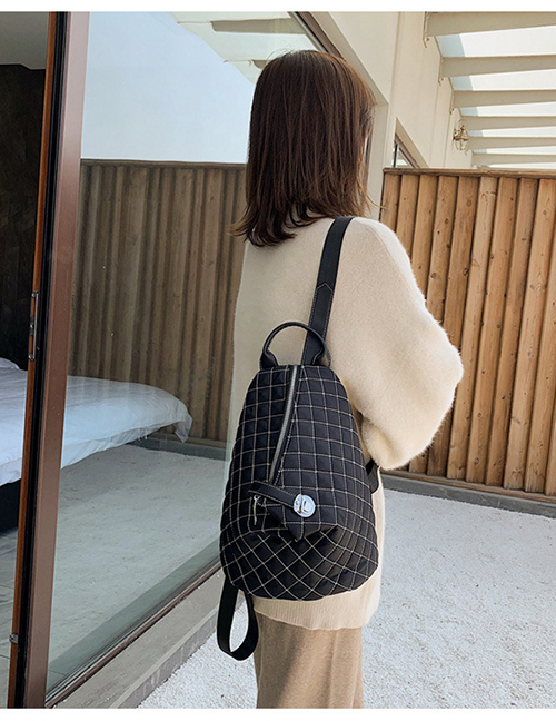 Fashion Black Checkered Shoulder Bag
