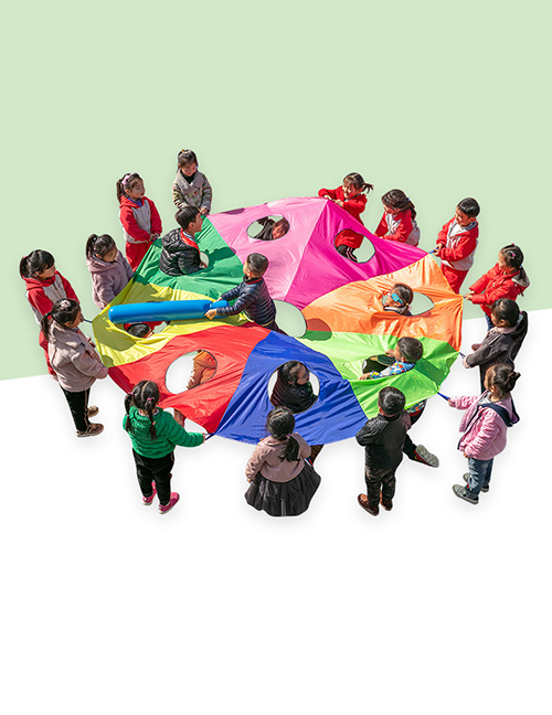 Fashion Color Hamster 4m9 Hole (200 People) Children's Outdoor Activities Rainbow Umbrella