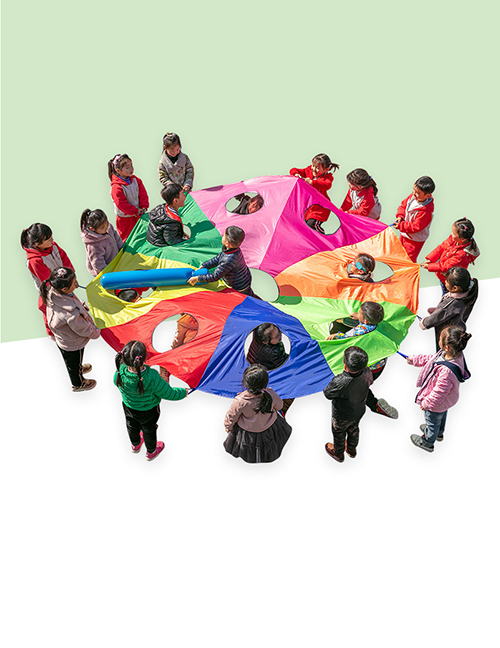 Fashion Color Hamster 6m15 Hole (40 Or More People) Children's Outdoor Activities Rainbow Umbrella