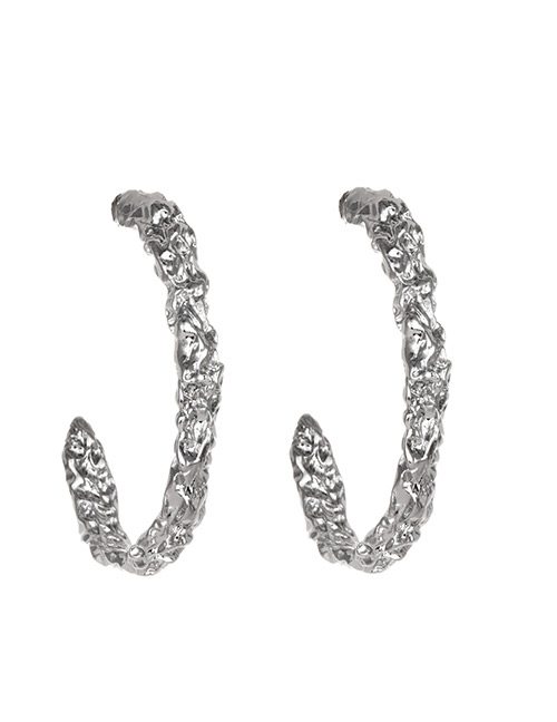 Fashion Silver Alloy Geometry Earrings