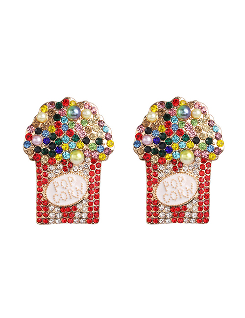 Fashion Color Popcorn Cup Earrings