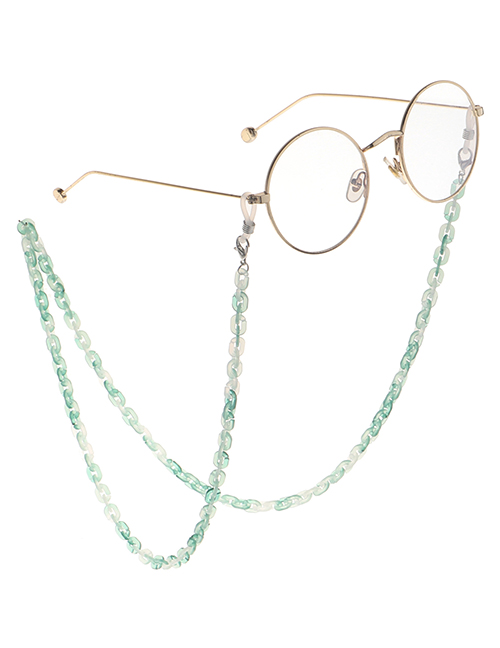 Fashion Blue Acrylic Leopard Thin Chain Glasses Chain