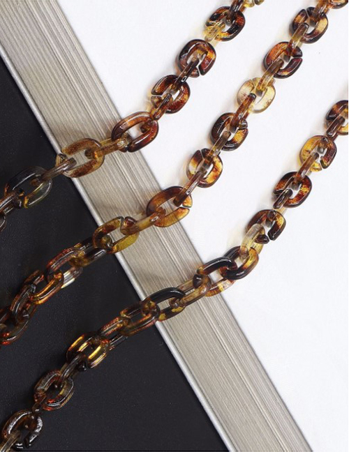 Fashion Leopard Acrylic Leopard Thin Chain Glasses Chain