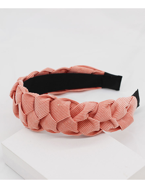 Fashion Pink Twist Fabric Geometric Headband