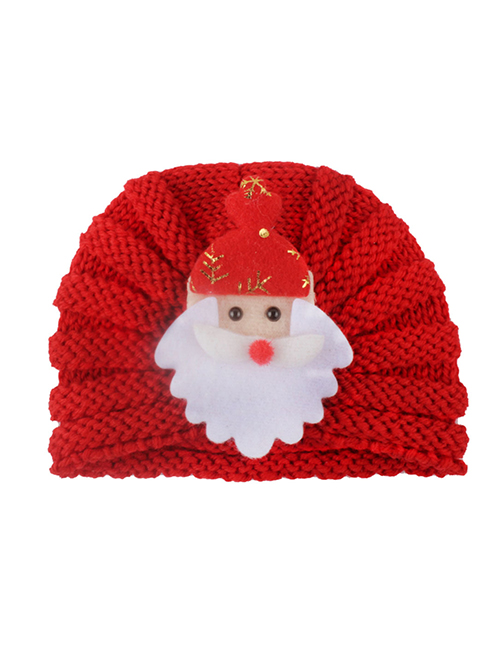 Fashion Red Knitted Wool Baotou Cap