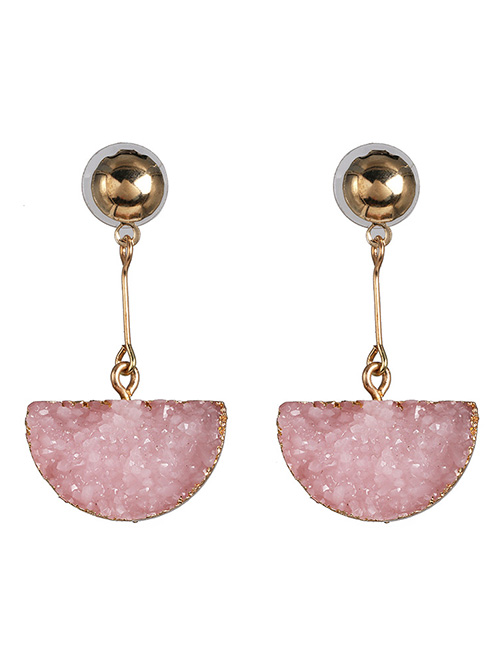 Fashion Pink Water Drop Earrings