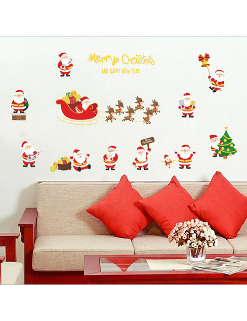 Fashion Color Christmas Gold Effect Wall Sticker
