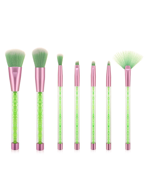 Fashion Green 7 Sticks Of Granules With Plastic Handle Sequins