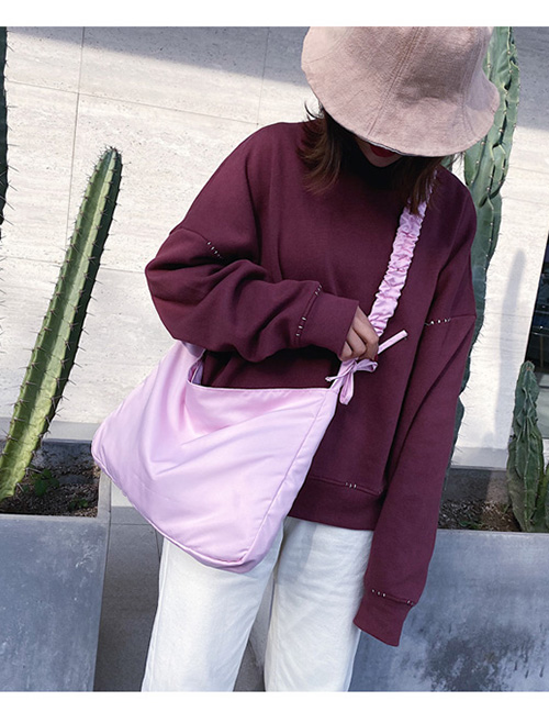 Fashion Pink Bow Wide Shoulder Bag