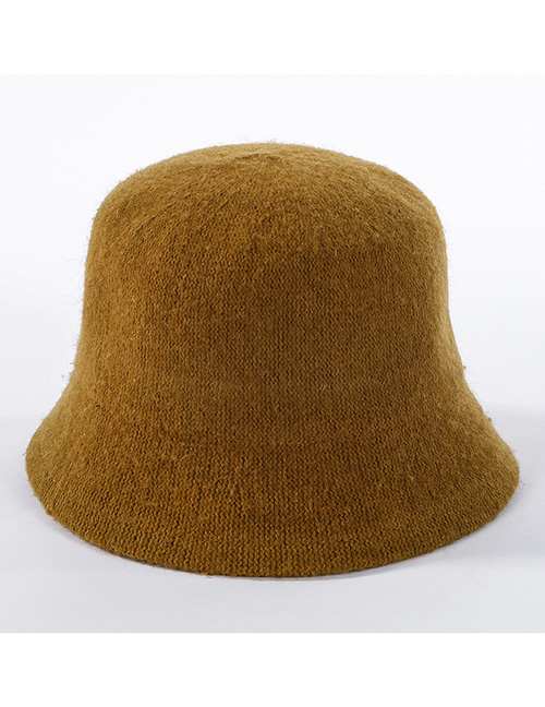 Fashion Ginger Yellow Wool Knit Fisherman Hat