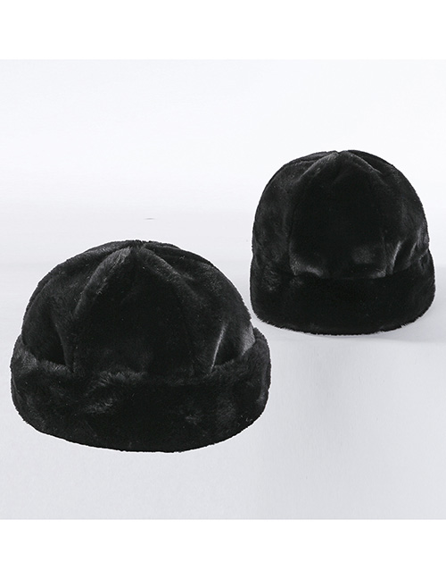 Fashion Black Cashmere Fisherman Hat
