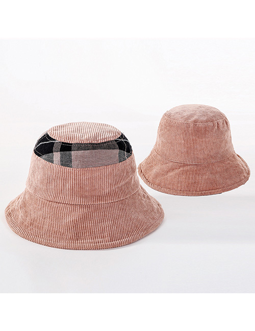 Fashion Pink Double-sided Wear Fishing Color Matching Basin Cap