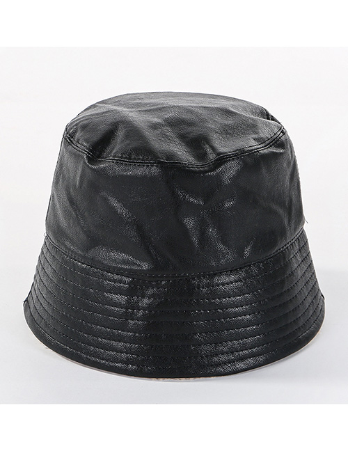 Fashion Black Double-sided Woolen Cap