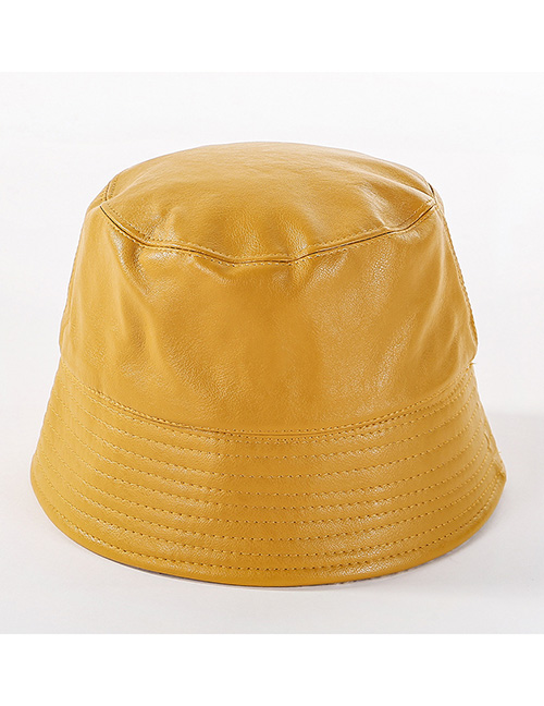 Fashion Yellow Double-sided Woolen Cap